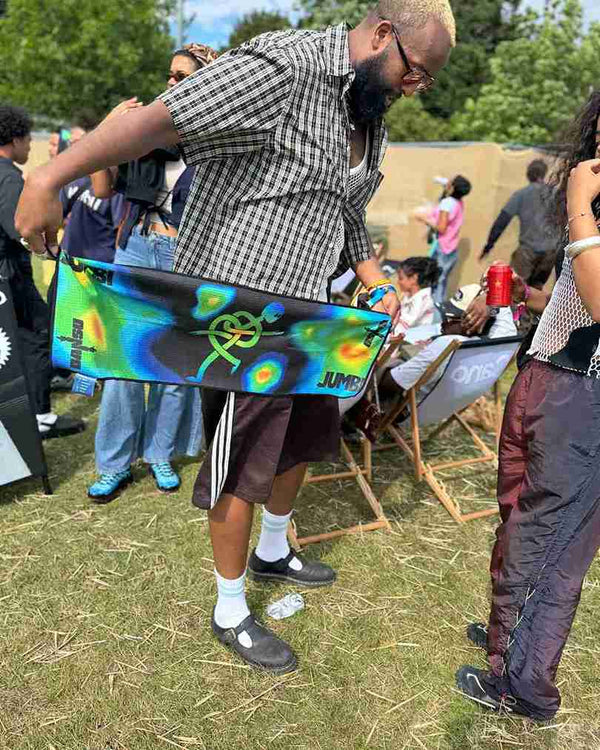 Custom towel with brand logo